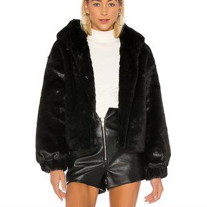 NWT LPA faux fur jacket
